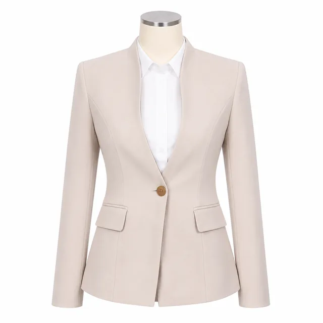 Vest Nữ Màu Be Blazer