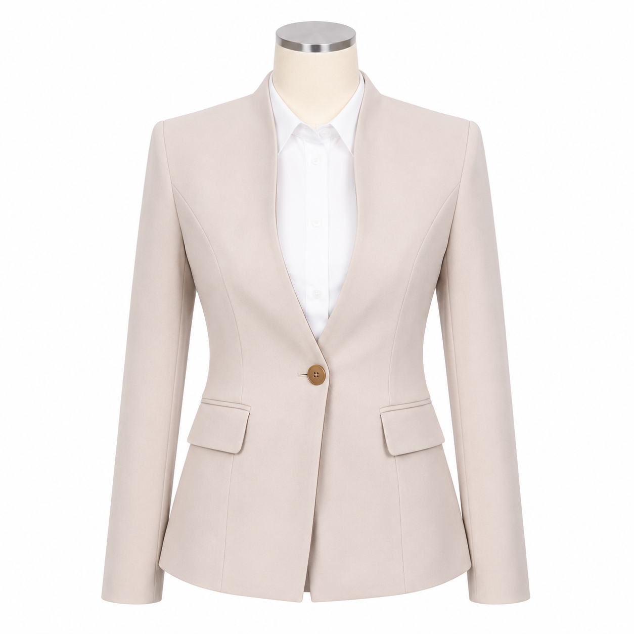 Vest Nữ Màu Be Blazer